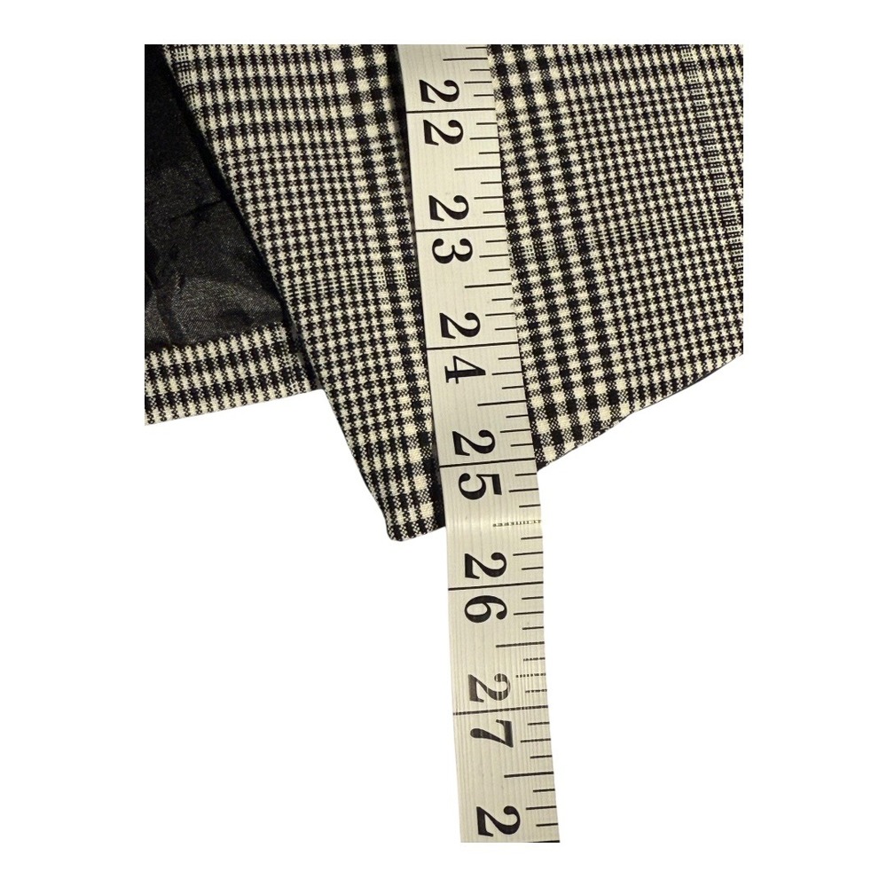Tahari Blazer Size 10 Black White Plaid Career Business Casual Jacket Coat NWT - Picture 7 of 9